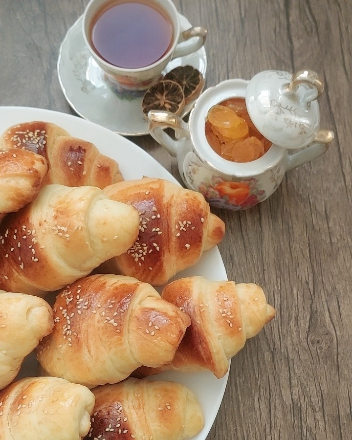 عکس نان کروسان