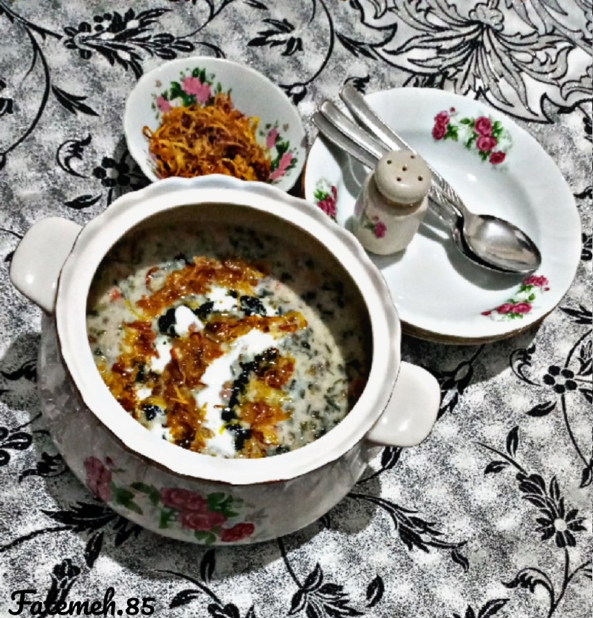 عکس آش ماست تبریز