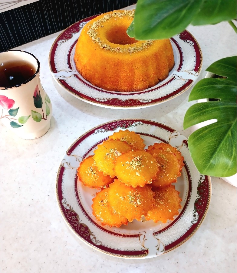 عکس کیک شربتی شیرازی