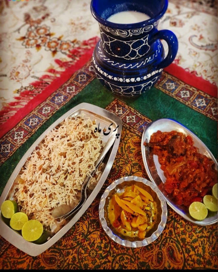 عکس عدس پلو 