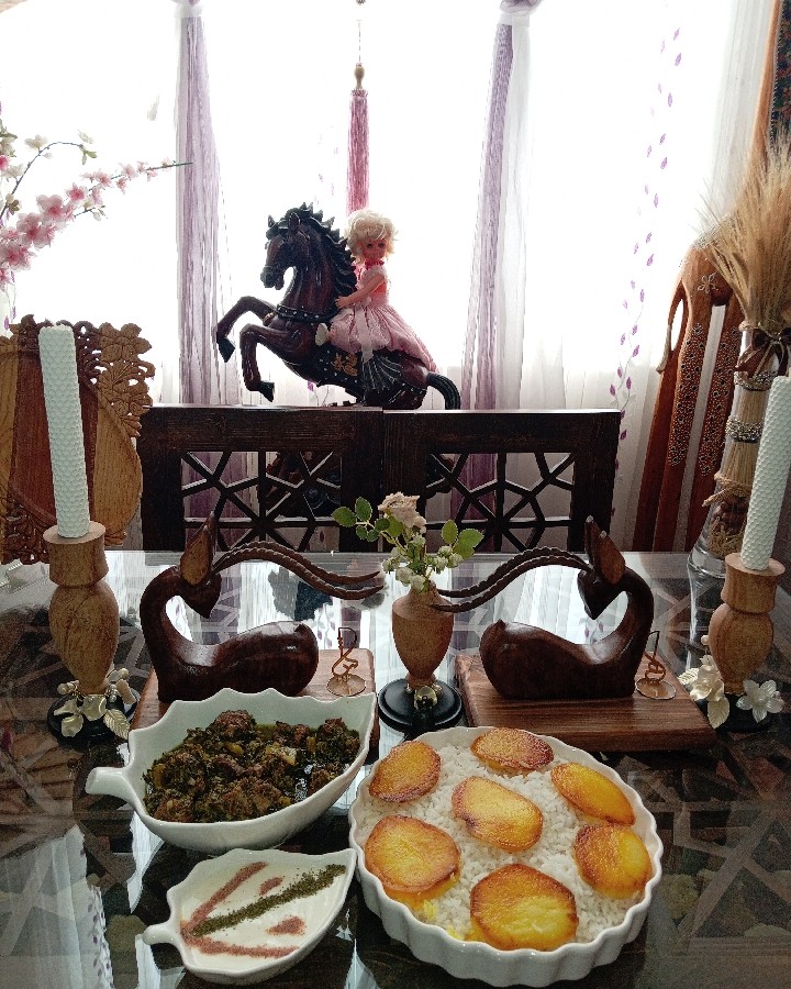 عکس چلو خورشت کرفس.
