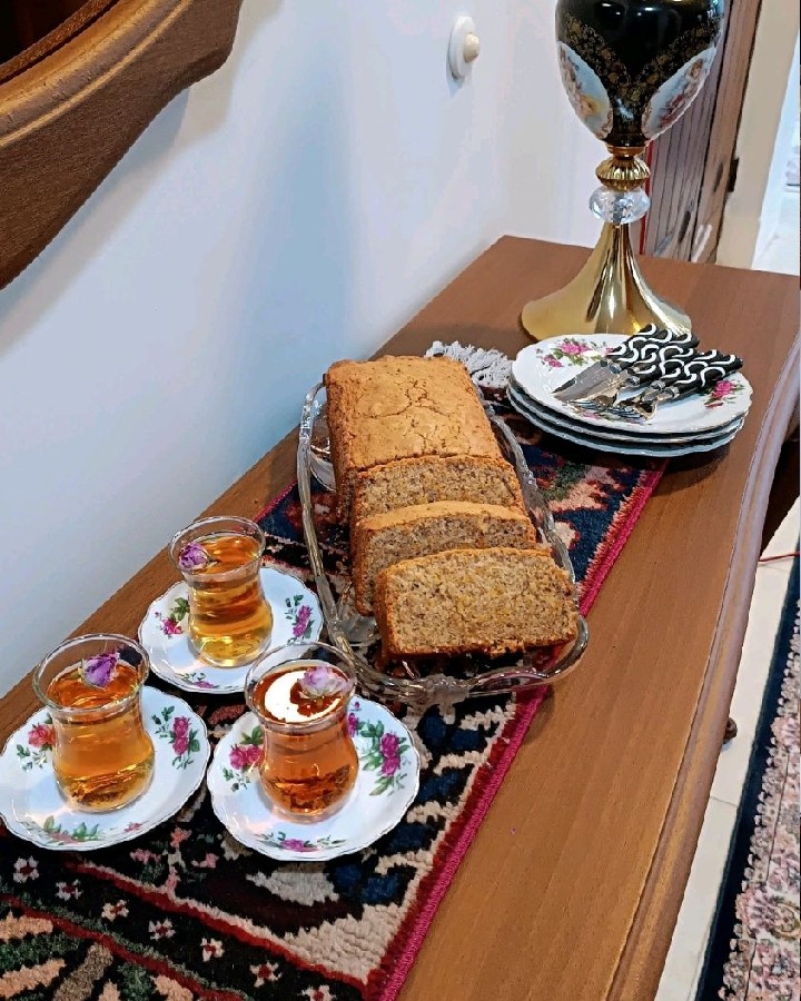 عکس کیک هویج گردو