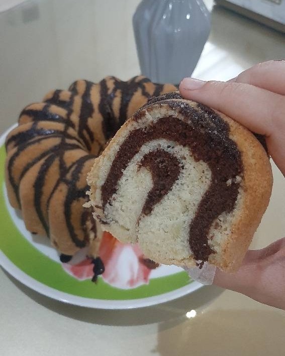 عکس زبرا کیک پنبه ای