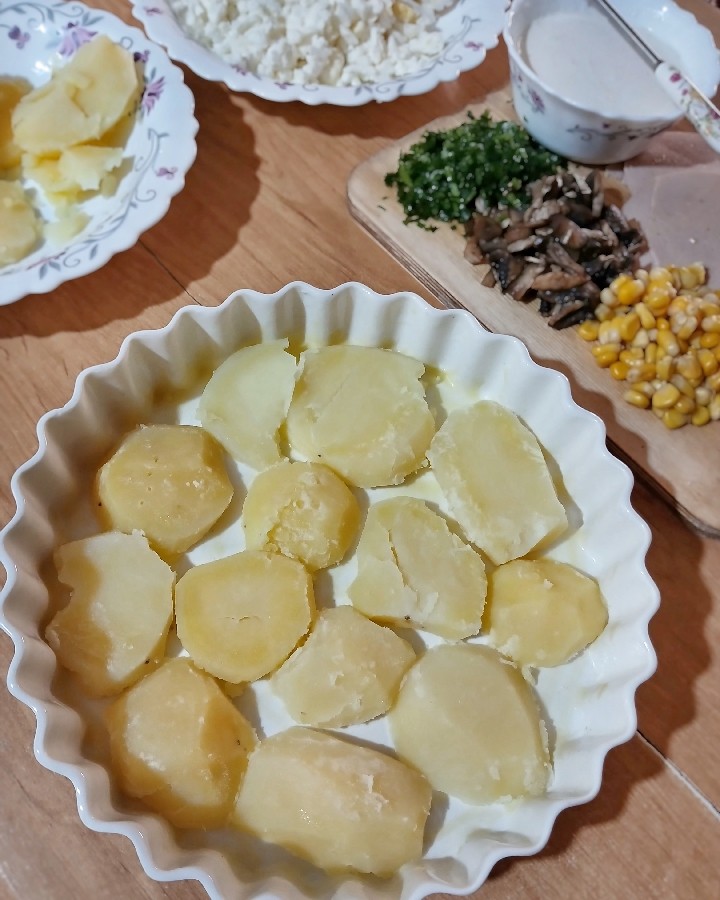 عکس گراتن ژامبون و سیب‌زمینی