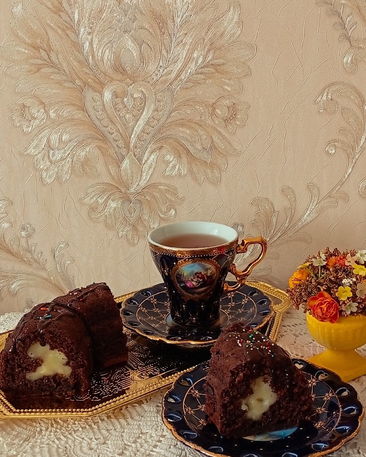 عکس کیک مغزدار 