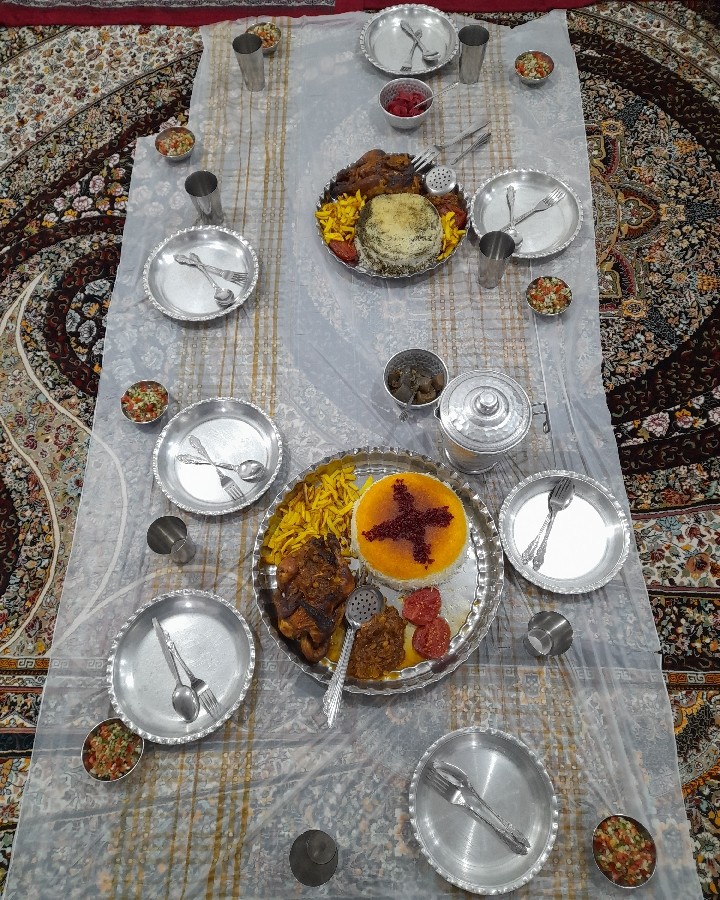 عکس سفره ناهار تولد پسرم