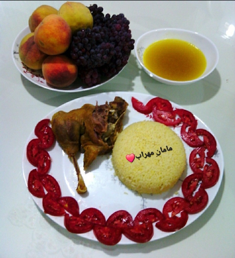 عکس چلو با گوشت غاز