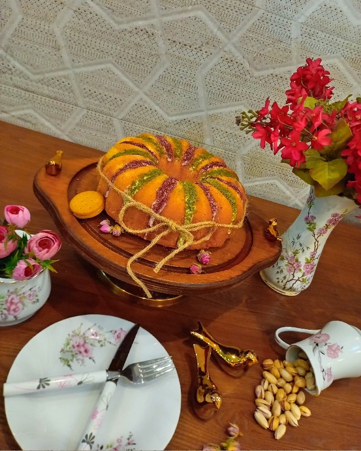 عکس کیک شیر داغ