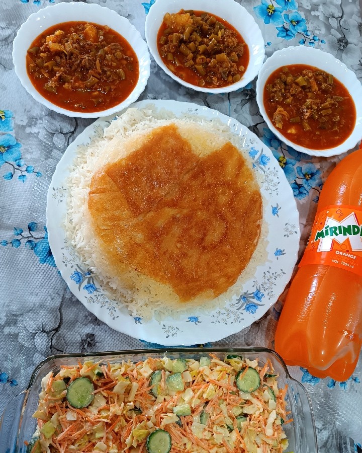 عکس خورشت لوبیاسبز
