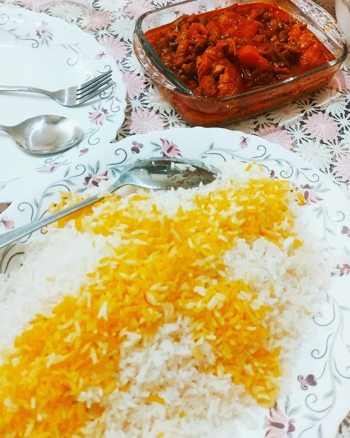 عکس خورشت لوبیا سبز