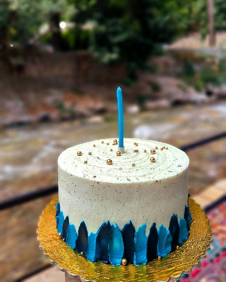 عکس کیک خامه ای 

