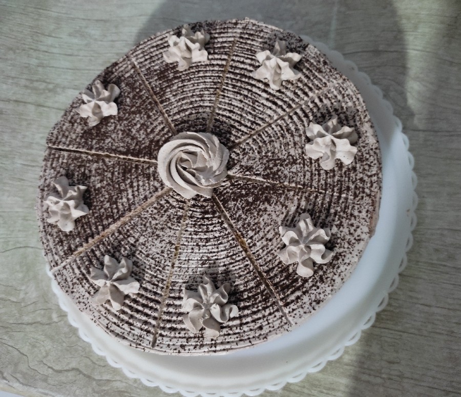عکس کیک نسکافه ای