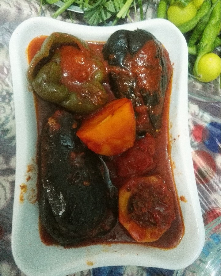 عکس دلمه بادمجون