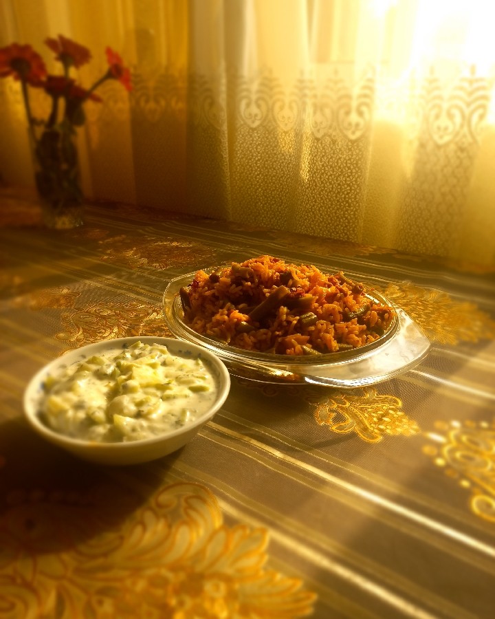 عکس لوبیا پلو