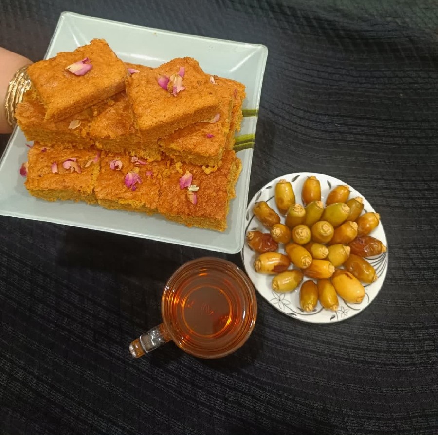 عکس عصرونه کیک هویج