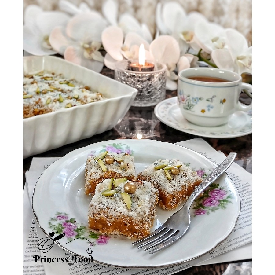 عکس حلوای نارگیلی عربی