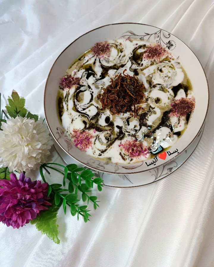 عکس آش ماست تبریزی