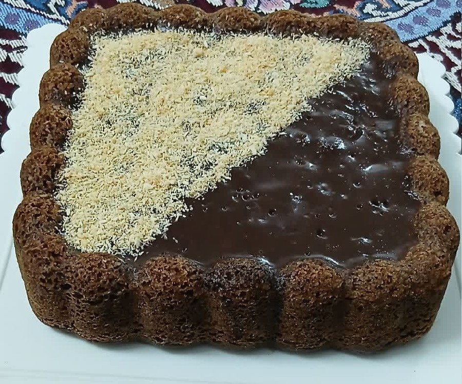 عکس کیک خیس شکلاتی