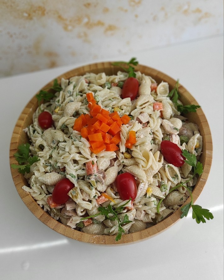 عکس سالاد ماکارونی ساده