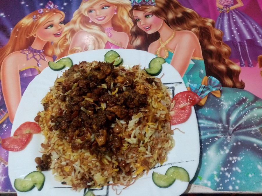 عکس رشته پلوی خوشمزه 