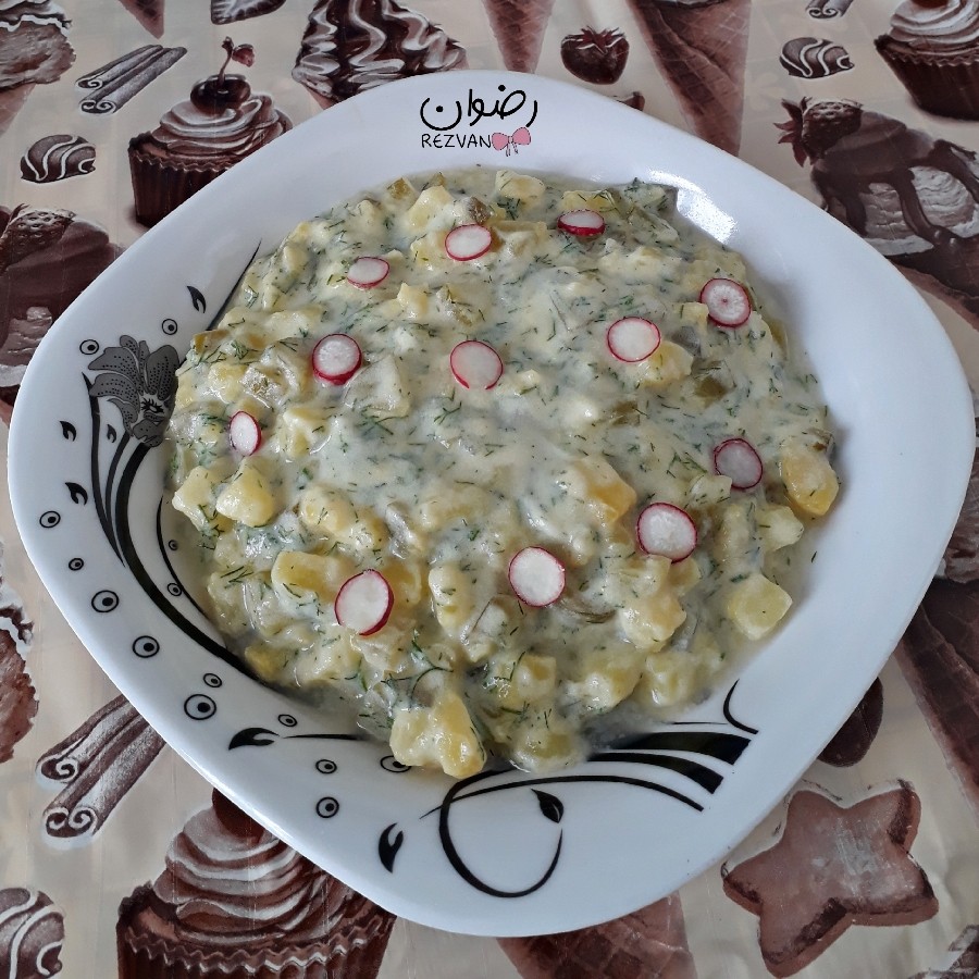 عکس سالاد سیب زمینی