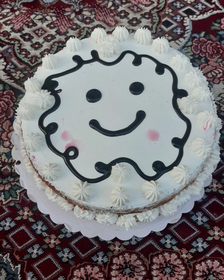 عکس کیک خامه ای