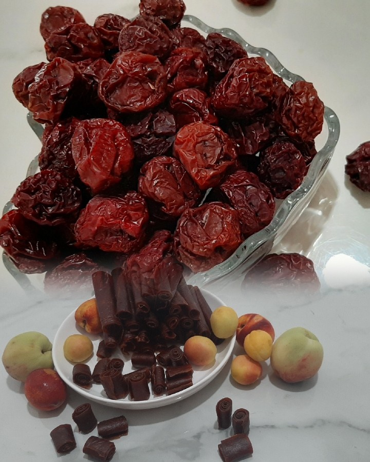 عکس لواشک مخلوط وآلوچه 