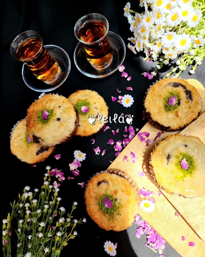 عکس پای نارگیل شکلاتی