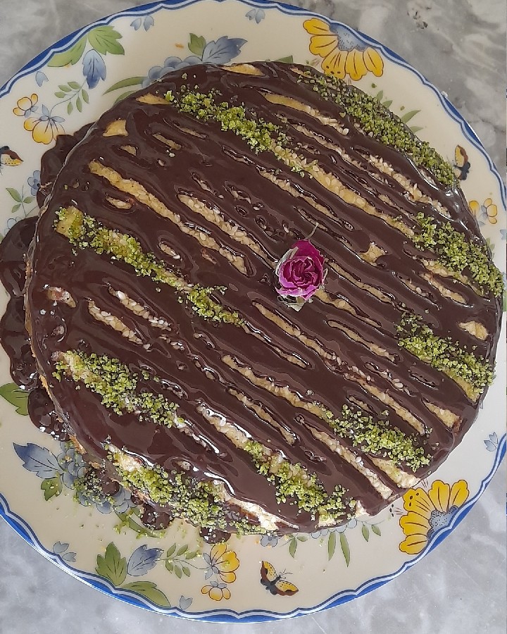 کیک عصرانه 
# کیک زبرا باتزیین گاناش