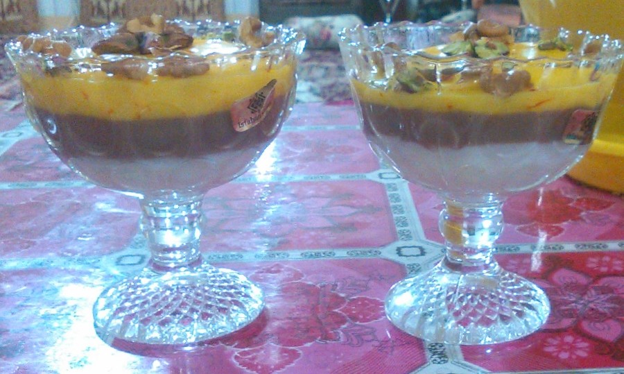 عکس دسر سه رنگ 