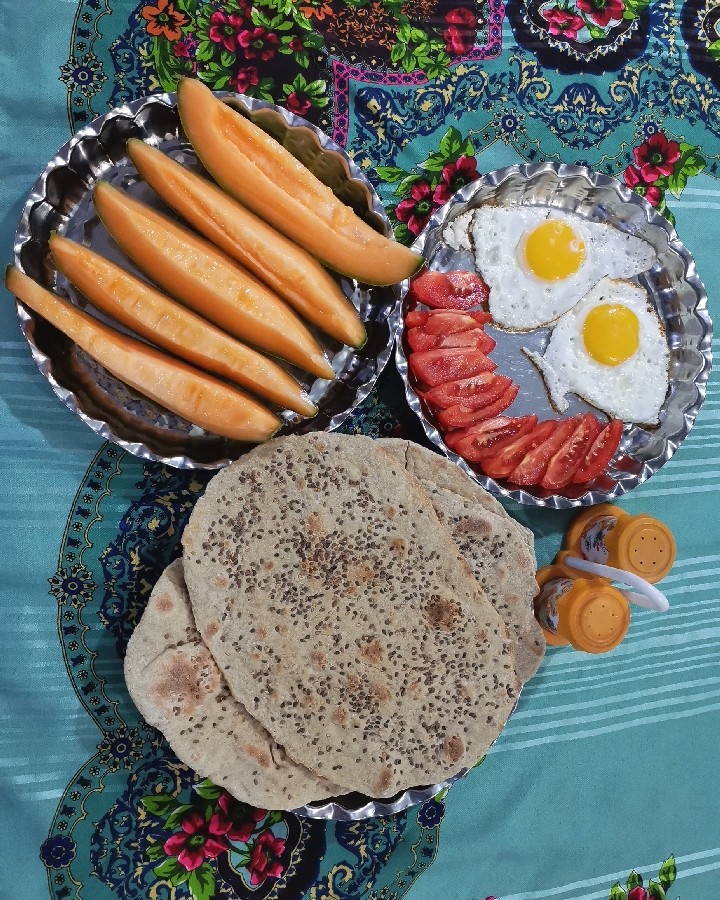 عکس نان جو تابه ای