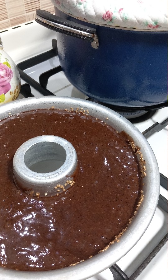 عکس کیک سه سوته شکلاتی بدون فر