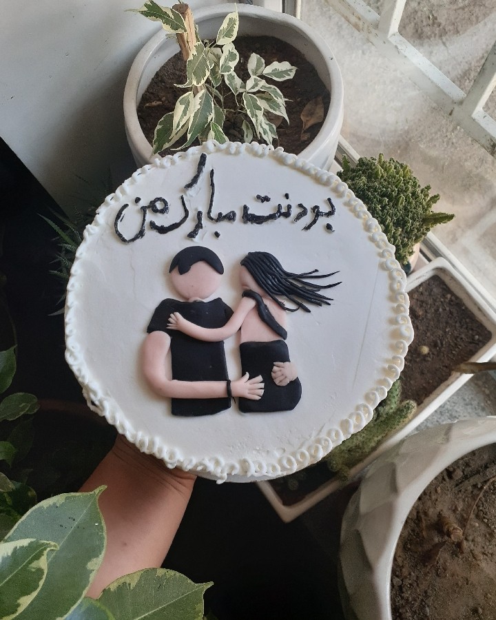 عکس کیک خامه ای به وزن 1.500