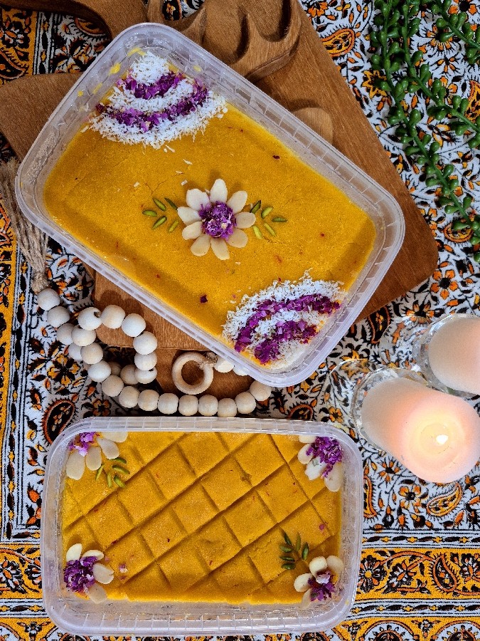 عکس حلوا سه آرد سفارشی