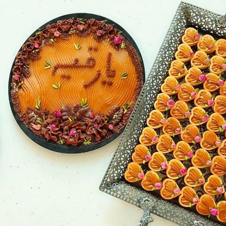 عکس تزیین حلوا
