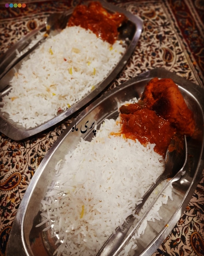 عکس برنج و مرغ