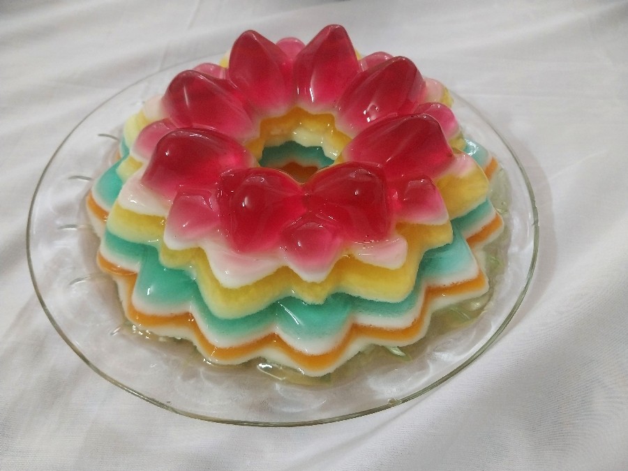 عکس ژله رنگین کمان