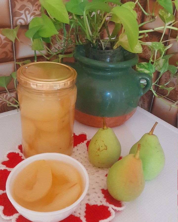 عکس کمپوت گلابی 