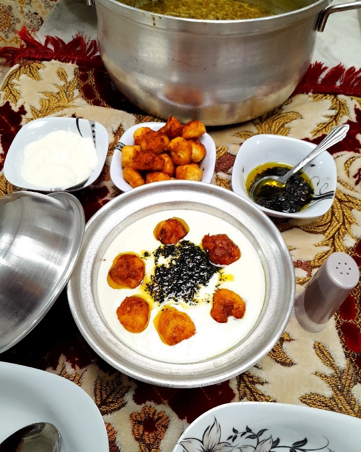 عکس آش ماست مهاباد