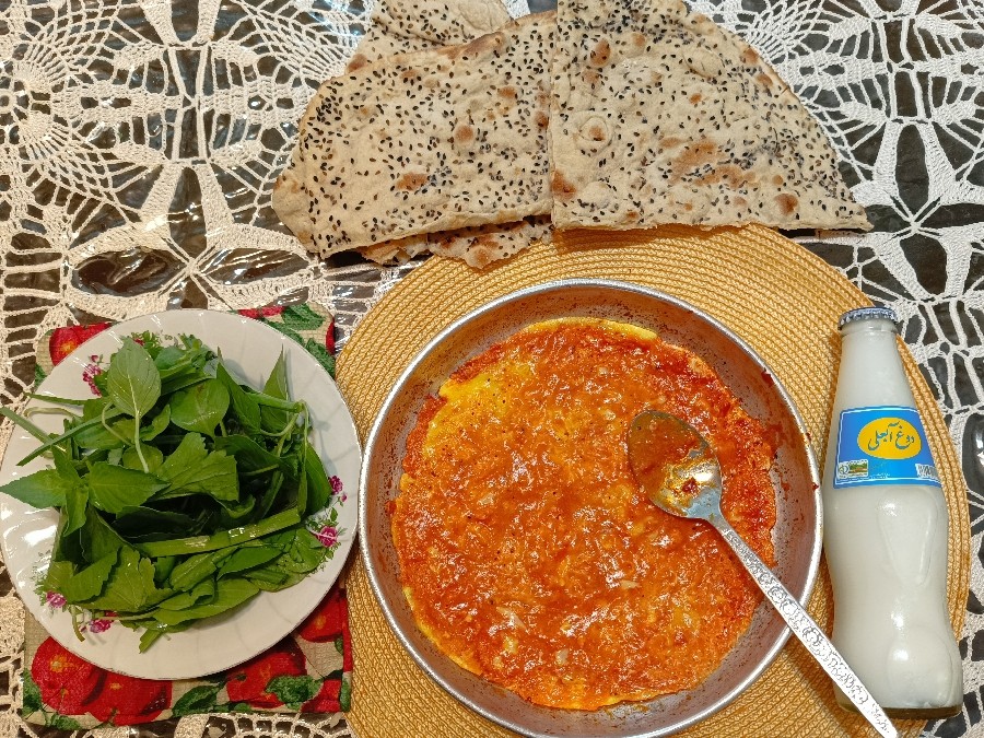 عکس املت قهوه خانه ای