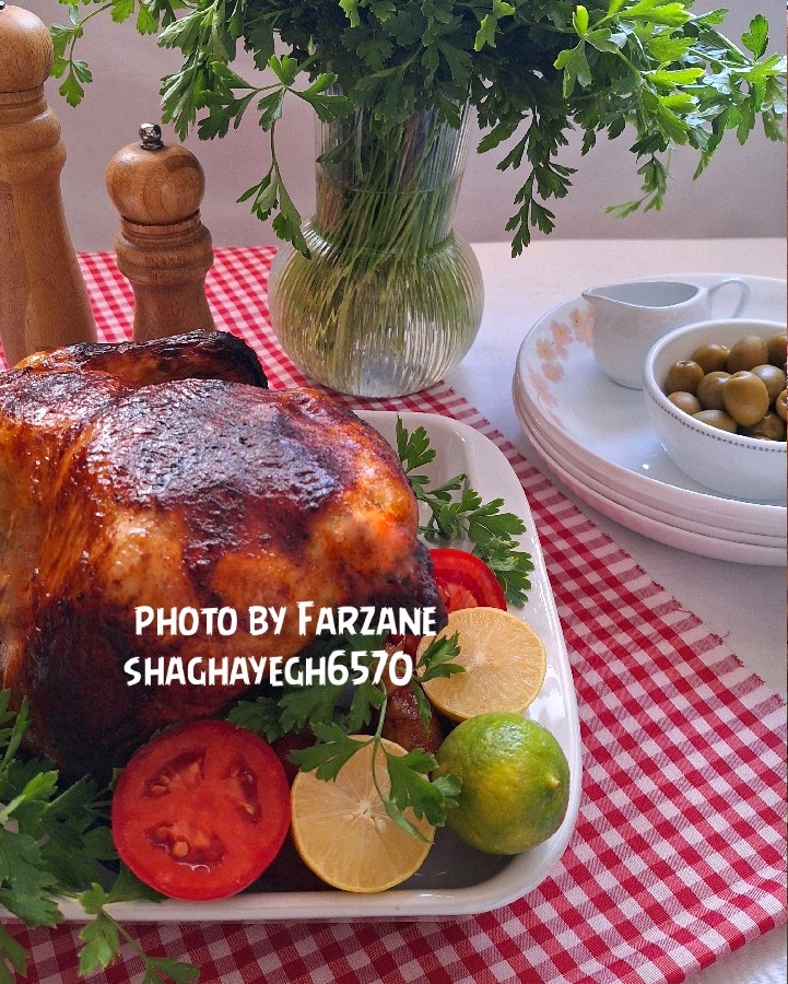 عکس مرغ بریان خانگی