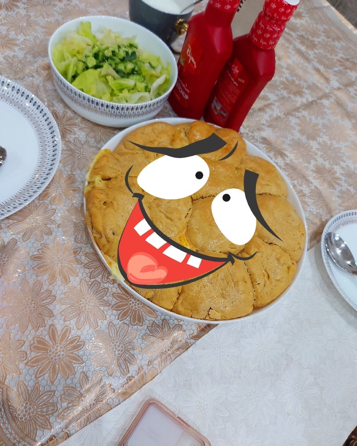 عکس پیراشکی آرد نخود چی 