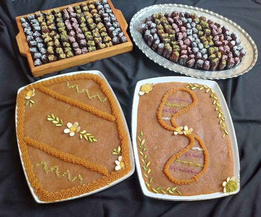 عکس حلوا وخرما مجلسی