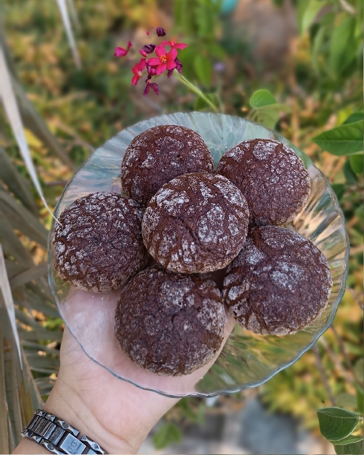 عکس کوکی شکلاتی ترک دار
