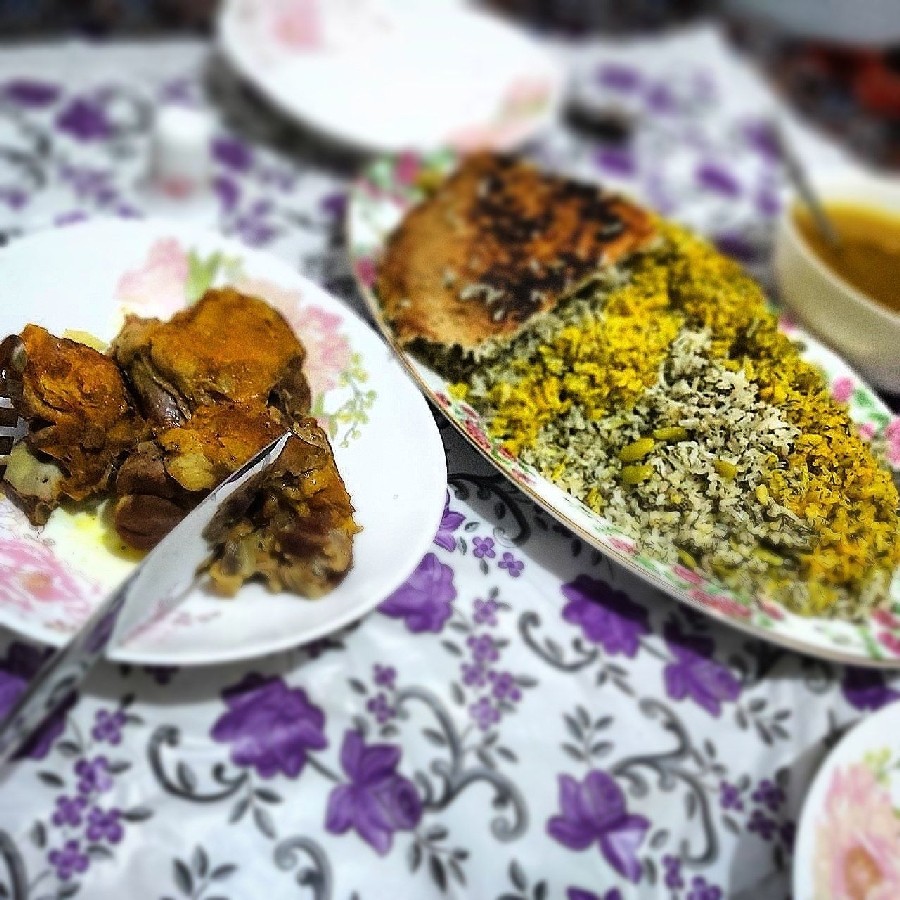 عکس باقالی پلو با گوشت