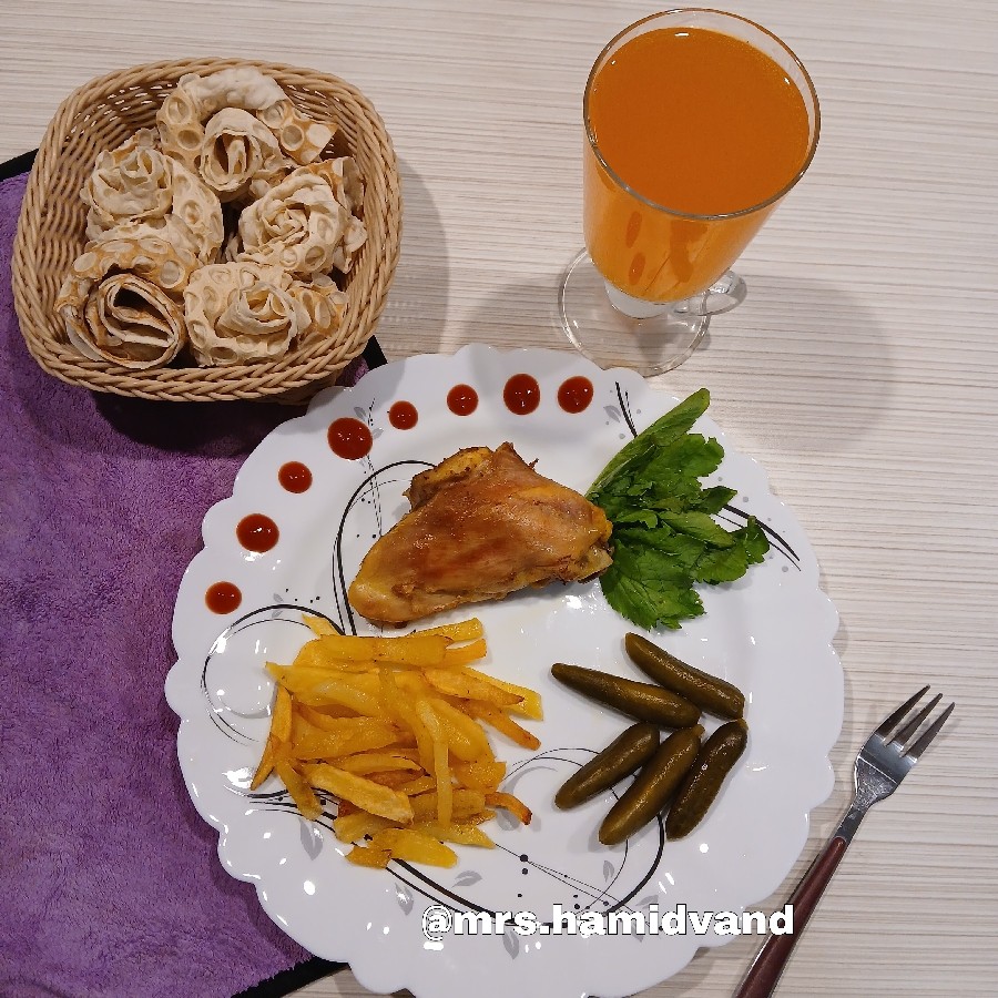 عکس مرغ سرخ کرده