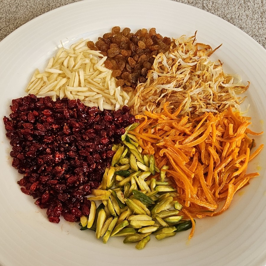 عکس مرصع پلو با جوجه حلزونی