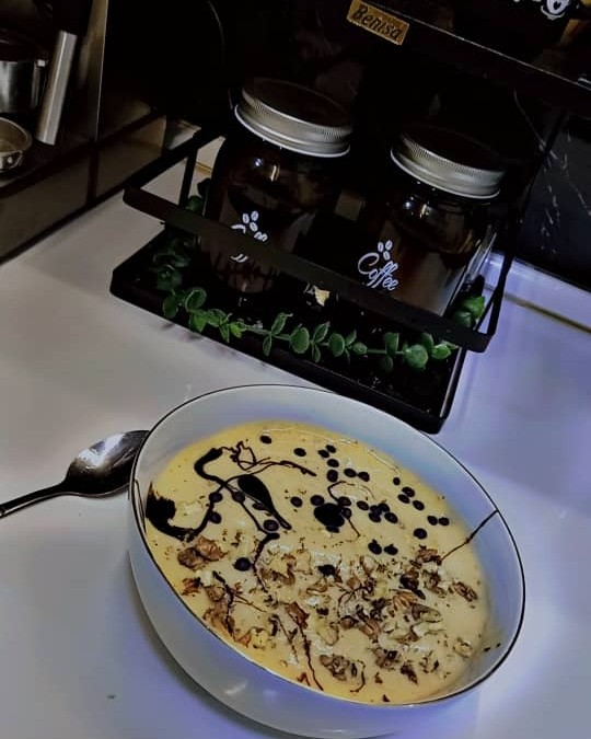 عکس معجون موز ، گردو