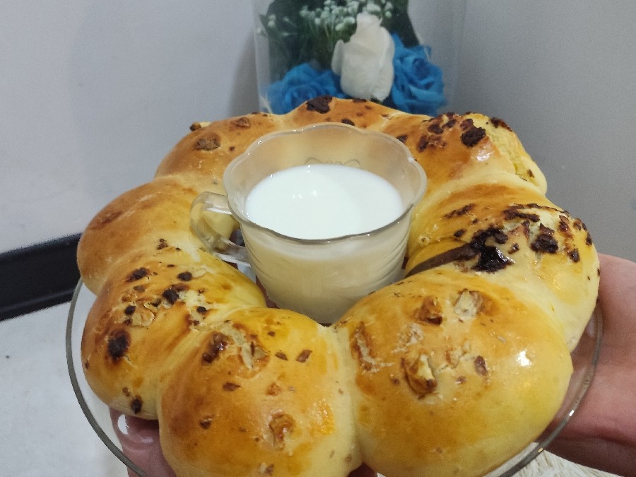 عکس نان پنبه ای مغزدار