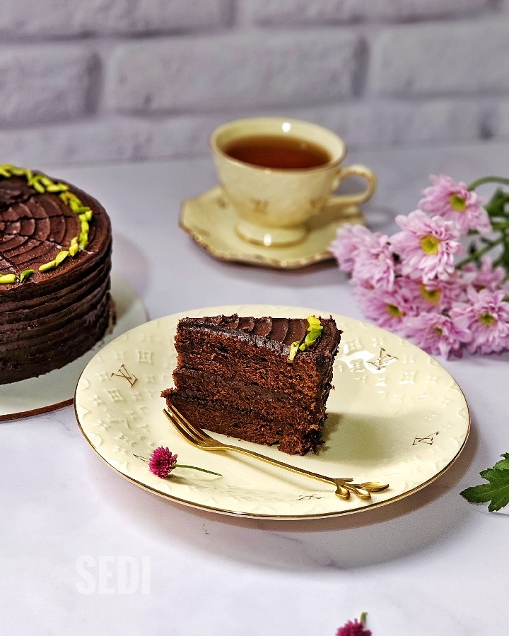 عکس کیک دارک چاکلت 